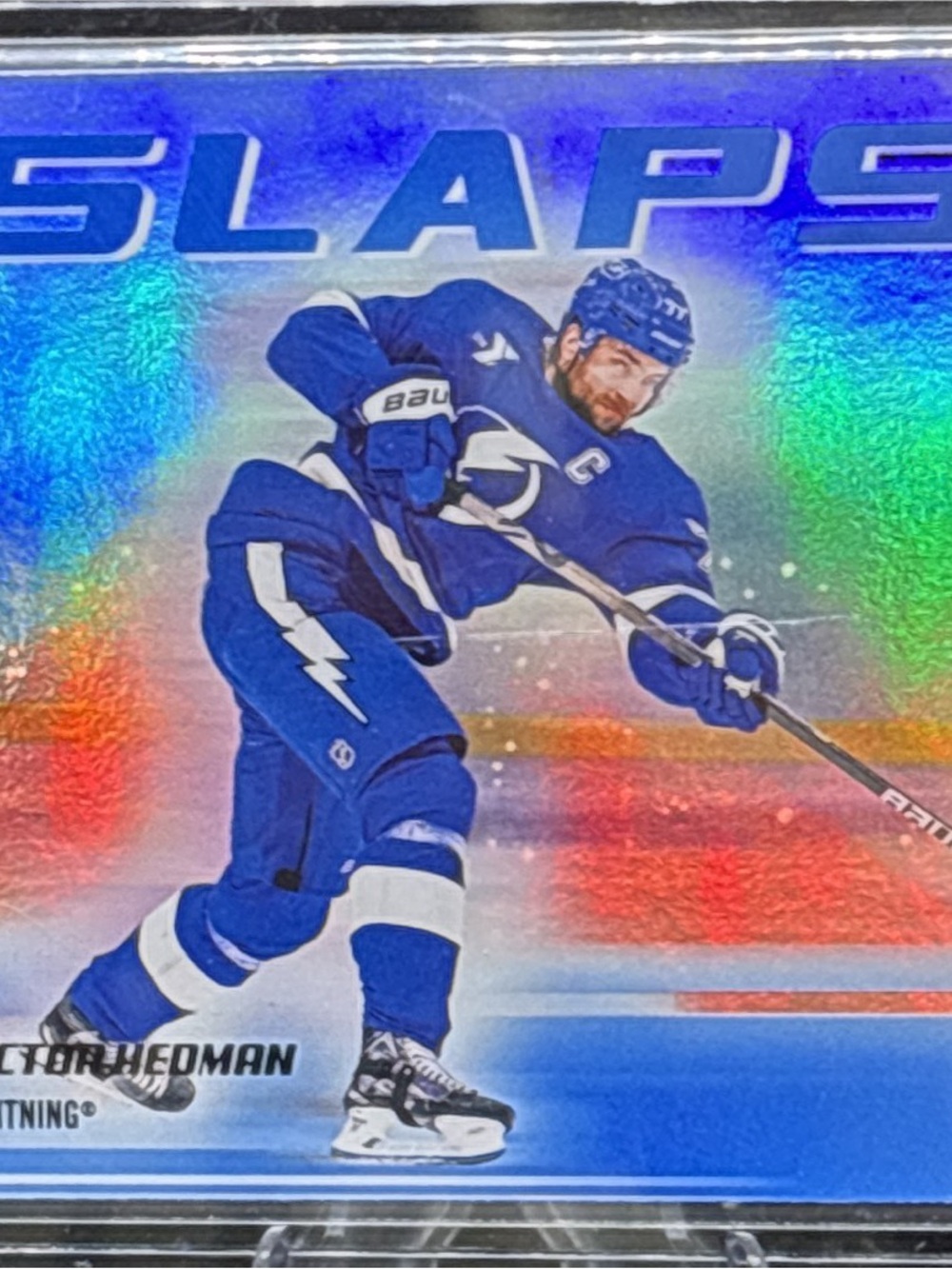 Upper Deck Victor Herman Hockey Trading Card -  Slaps Holo
